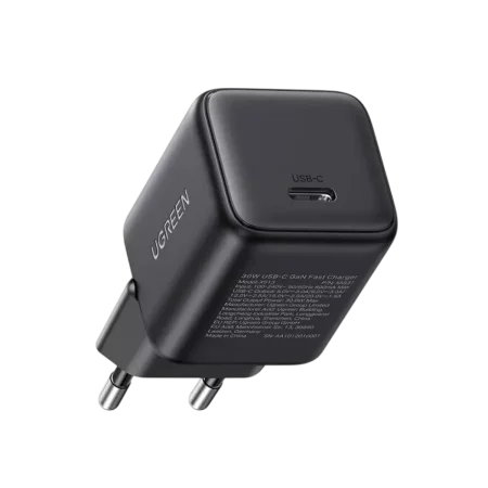 UGreen (65007) 30W USB-C GaN Fast Charger - 1x USB-C - Black
