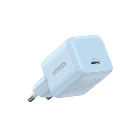 UGreen (65010) 30W USB-C GaN Fast Charger - 1x USB-C - Blue