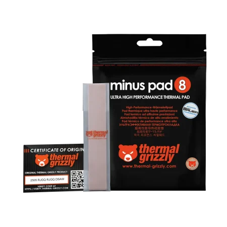 Thermal Grizzly (TG-MP8-120-20-05-1R) minus pad 8 Ultra-High Performance Thermal Pad, 120x20x0.5mm