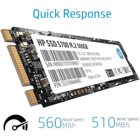 HP (2LU80AA) SSD S700 M.2 Sata 6Gb/s 500Gb - M.2 2280, New 3D NAND - 2Yrs