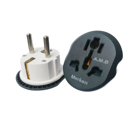 Marken Universal Power Plug Adapter - Surge Protection - 250V - White