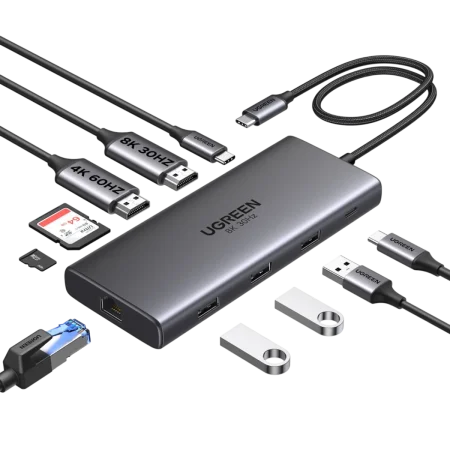 UGreen (15534) 10in1 USB-C Expansion Hub Multifunctional Docking Station - Grey