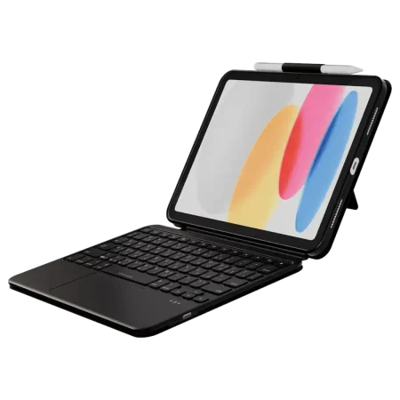 Levelo (LVLARLTBKCA16BK) Universal Smart Keyboard Case/Stand - US/AR Layout - Black