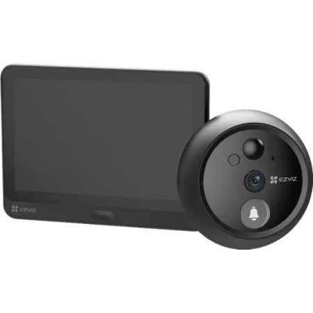 EZVIZ (CS-HP4) Wire free Peephole Doorbell - 2MP -15fps full HD - 4.3'' Color Screen - Black