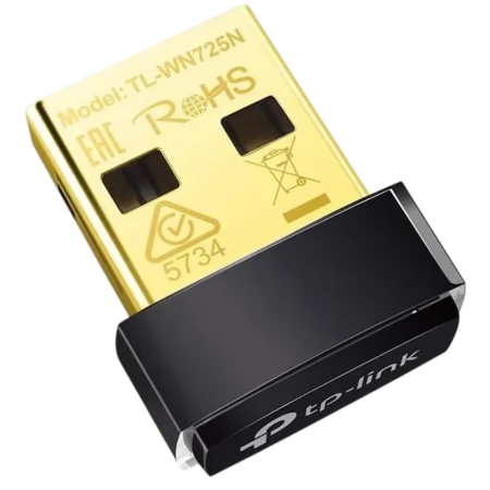 TP-Link (TL-WN725N) 150Mbps Wireless N Nano USB WiFi Adapter - Black