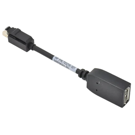 HP (703216-001) Genuine Cable MiniDP to DP Male Female (M-F) - Black