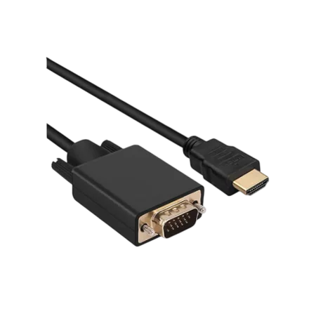 CEM HDMI to VGA (M-M) 1.8m Cable Coupler - Black