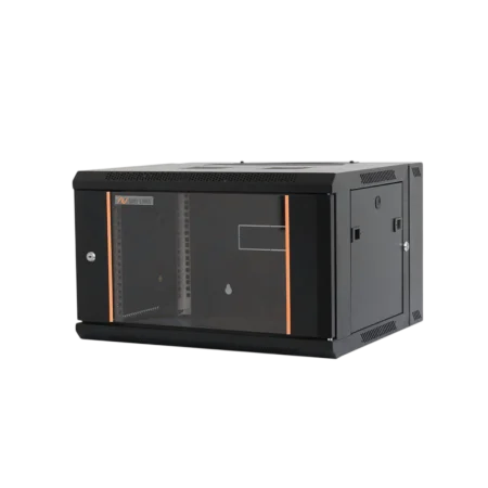 Unilink (UWR-9U-6045-BL-GL) Wall Mounted Cabinet 9U (W600*D450) - Black