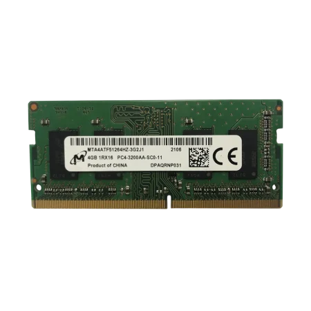 Micron (MTA4ATF51264HZ-3G2J1) 4Gb DDR4-3200AA - Green PCB - SoDIMM