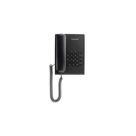 Panasonic (KX-TS500MX) Corded Single LandLine Telephone - Black