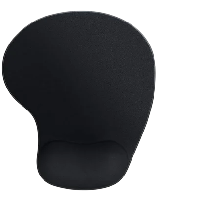 CEM (FZ-02) Mousepad with Gel Filled Wrist Support Cushion - Black