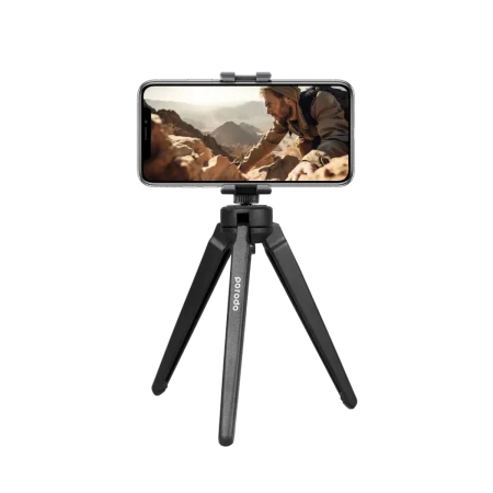 Porodo (PDTRPTBK) Aluminium Portable Tripod - 5.5cm - Black