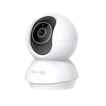 TP-Link (Tapo-C250) Pan/Tilt AI Home Security Wi-Fi Camera - 8MP Video - Mic- White