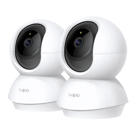 TP-Link (Tapo-C200P2) Pan/Tilt Home Security Wi-Fi Camera - 2Pack - White