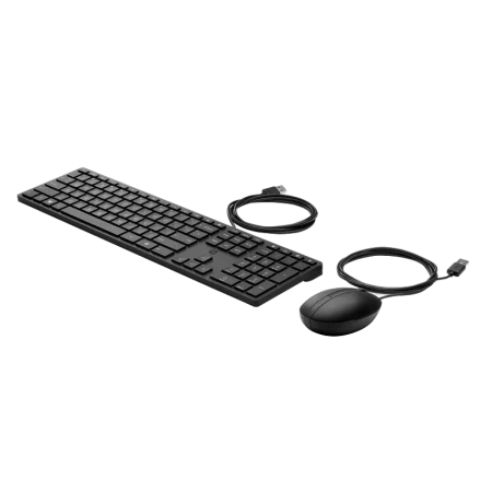 HP (9SR36AA) Wired Keyboard and Mouse Combo - US Layout - White