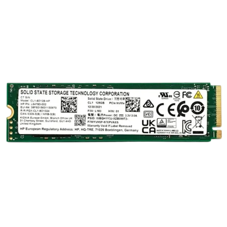 Kioxia (CL1-8D128-HP) 128Gb PCIe NVMe M.2 2280 SSD