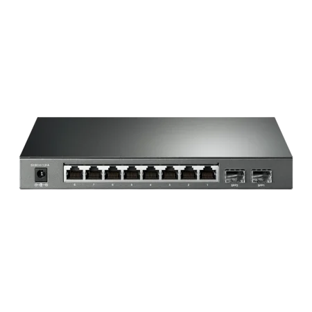 TP-Link (TL-SG2210P) 8-Port Gigabit Smart PoE Switch with 2 SFP Slots - Black