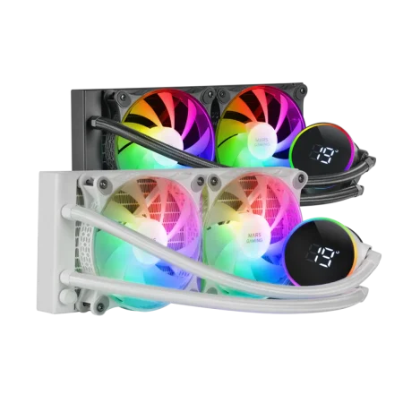 Mars (MLLCD240W) AlO 500W Liquid Cooling - Aura Sync RGB- White