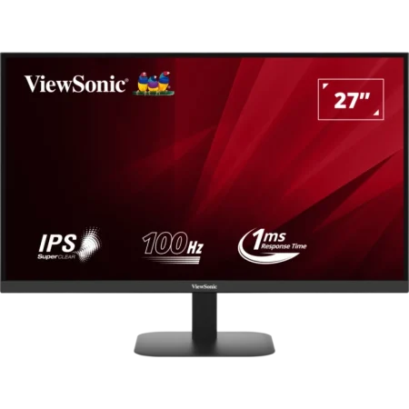 ViewSonic (VA2708-2K-MHD) 27" 2K QHD Monitor - IPS - 100Hz - 1ms -2Wx2 -3Yrs- Black