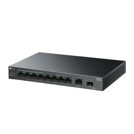TP-Link (LS1210GP) 10-Port Desktop POE+ Gigabit Switch - Black