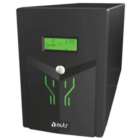 NCTS (NCTS-QSTROM) Qstrom Pro Line Interactive UPS 2000VA 1200W, AVR, LCD with Alarm - Black