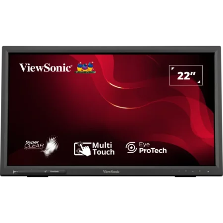 ViewSonic (TD2223) 22" LED Flat Touch Monitor FHD - TN - 75Hz - 5ms - 2Wx2 - 3Yrs - Black