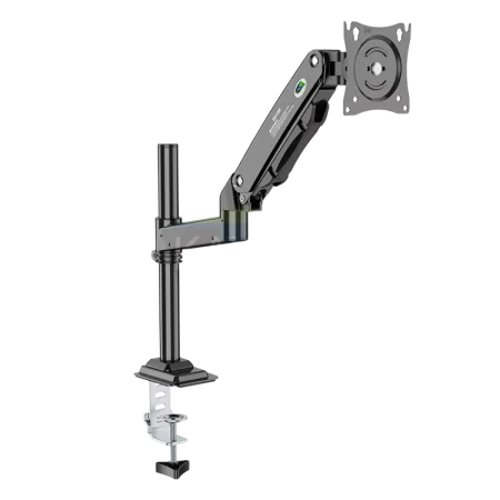 Kaloc (KLC-DH100 + H2) Single Laptop Desk Mount Stand - Fits 17.3" - Black