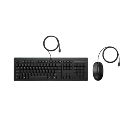 HP (M52729-171) 225 Wired Keyboard and Mouse Combo - US/AR Layout - Black