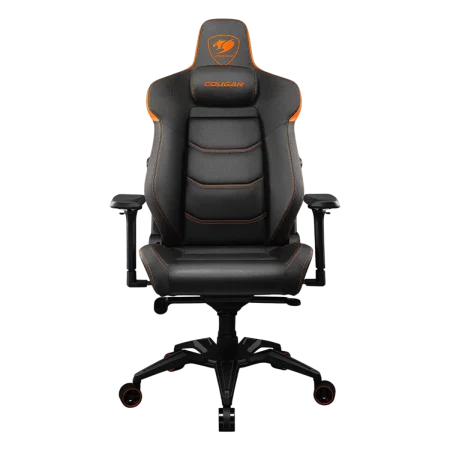 Cougar (3MEVOORB.0001) Armor Evo Adjustable Gaming Chair, Premium PVC Leather - Orange on Black
