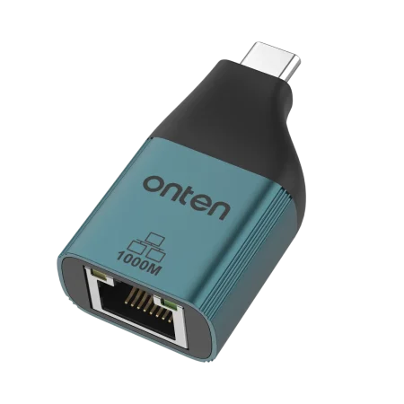 Onten (OTN-UC101) USB-C to Gigabit Ethernet Adapter 10/100/1000 - 5Yrs - Space Gray
