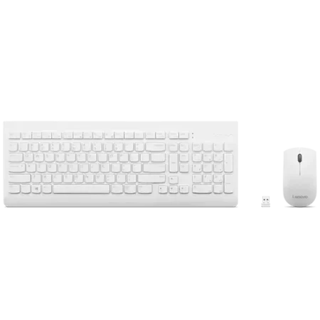 Lenovo (1PSD51P83367) Wired Keyboard & Mouse Combo - US Layout - White