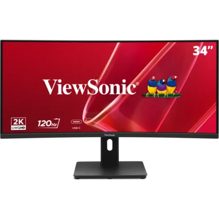 ViewSonic (VA3420C-2) 34" Curved Monitor UWQHD - VA - 3.5ms - 120Hz - 3Yrs - Black