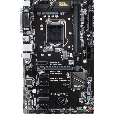 Gigabyte (GA-H110-D3A) H110-D3A Motherboard - LGA 1151 - DDR4 - ATX