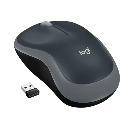 Logitech (910-002252) M185 Wireless NanoUSB Mouse - 2.4GHz - Black