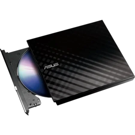 Asus (SDRW-08D2S-U/B) 8X Slim Portable USB2.0 DVD Writer - Black