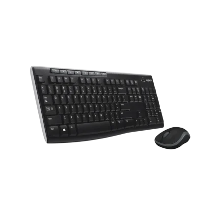 Logitech (920-003381) MK270 Wireless Multimedia Keyboard & Mouse Combo, US/AR Layout - Black