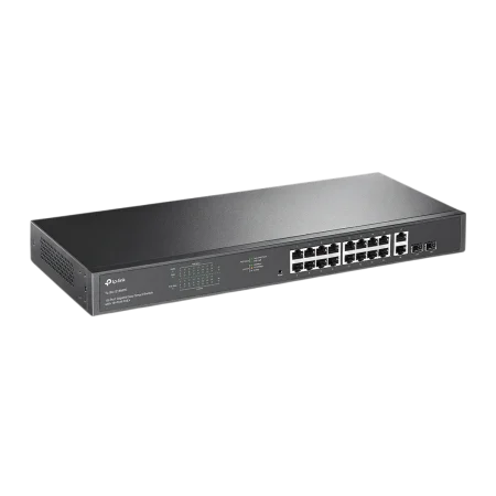 TP-Link (TL-SG1218MPE) 18-Port Gigabit Easy Smart Switch with 16-Port PoE+ - Black