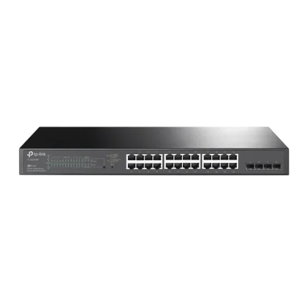 TP-Link (TL-SG2428P) Omada JetStream 28-Port Gigabit Smart Switch with 24-Port PoE+ - Black