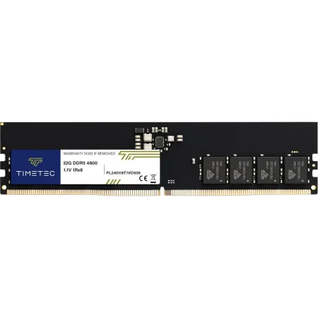 Timetec (75TT48NU2R8) 32Gb DDR5-4800 PC5 UDimm Single Sided RAM CL40 1.1V - Black PCB