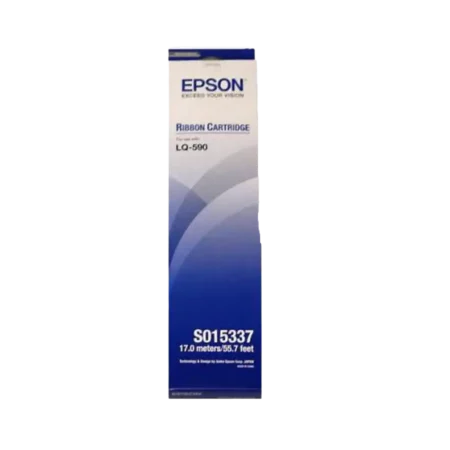 Epson (C13S015337) Genuine Black Ink Ribbon for LQ-590 - 17.0m