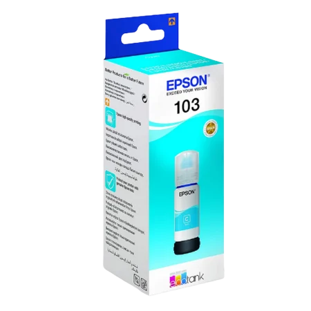 Epson (C13T00S24A) 103 EcoTank Cyan Ink Bottle 65ml